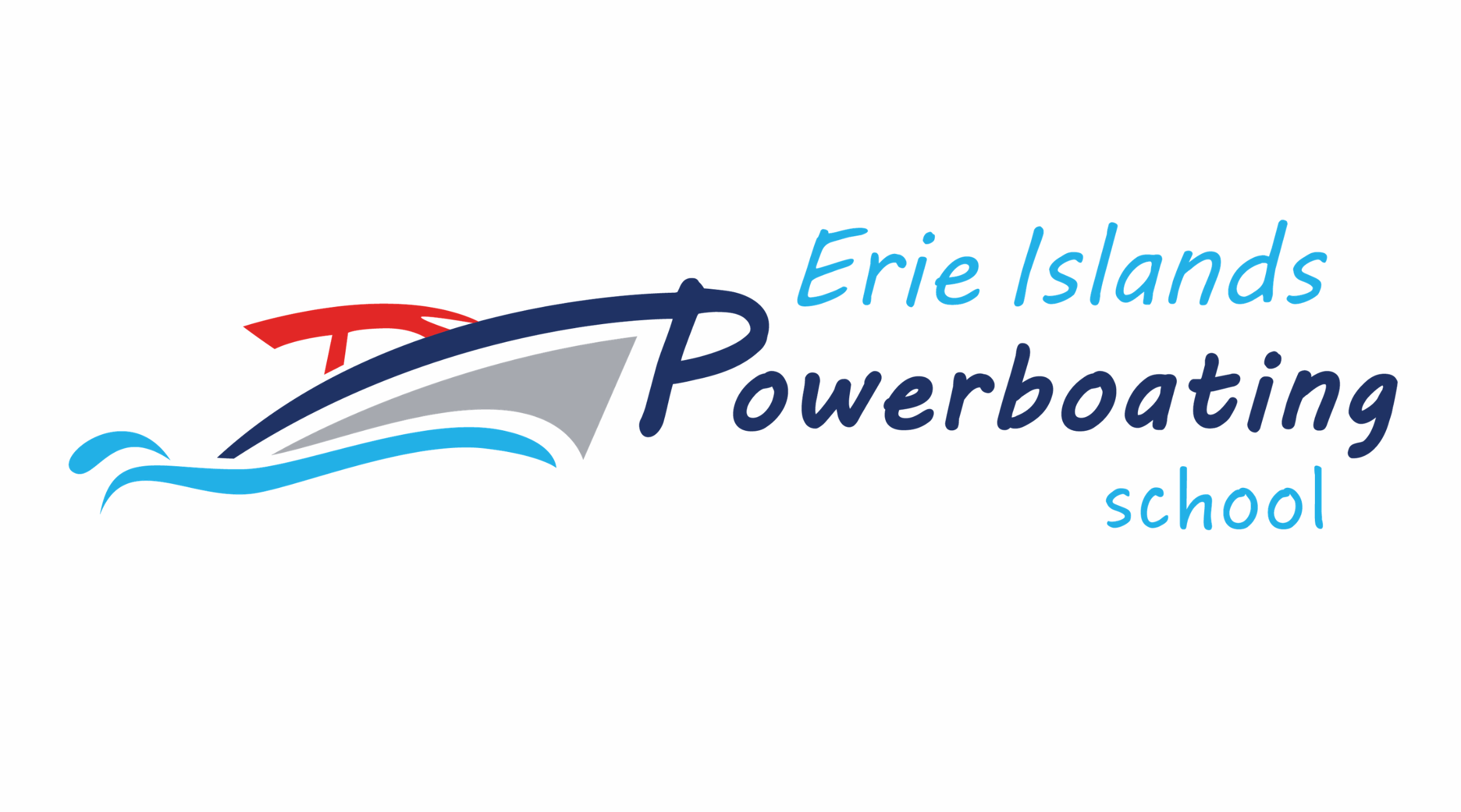 Logo featuring a powerboat and the text 'Erie Island Powerboats'.