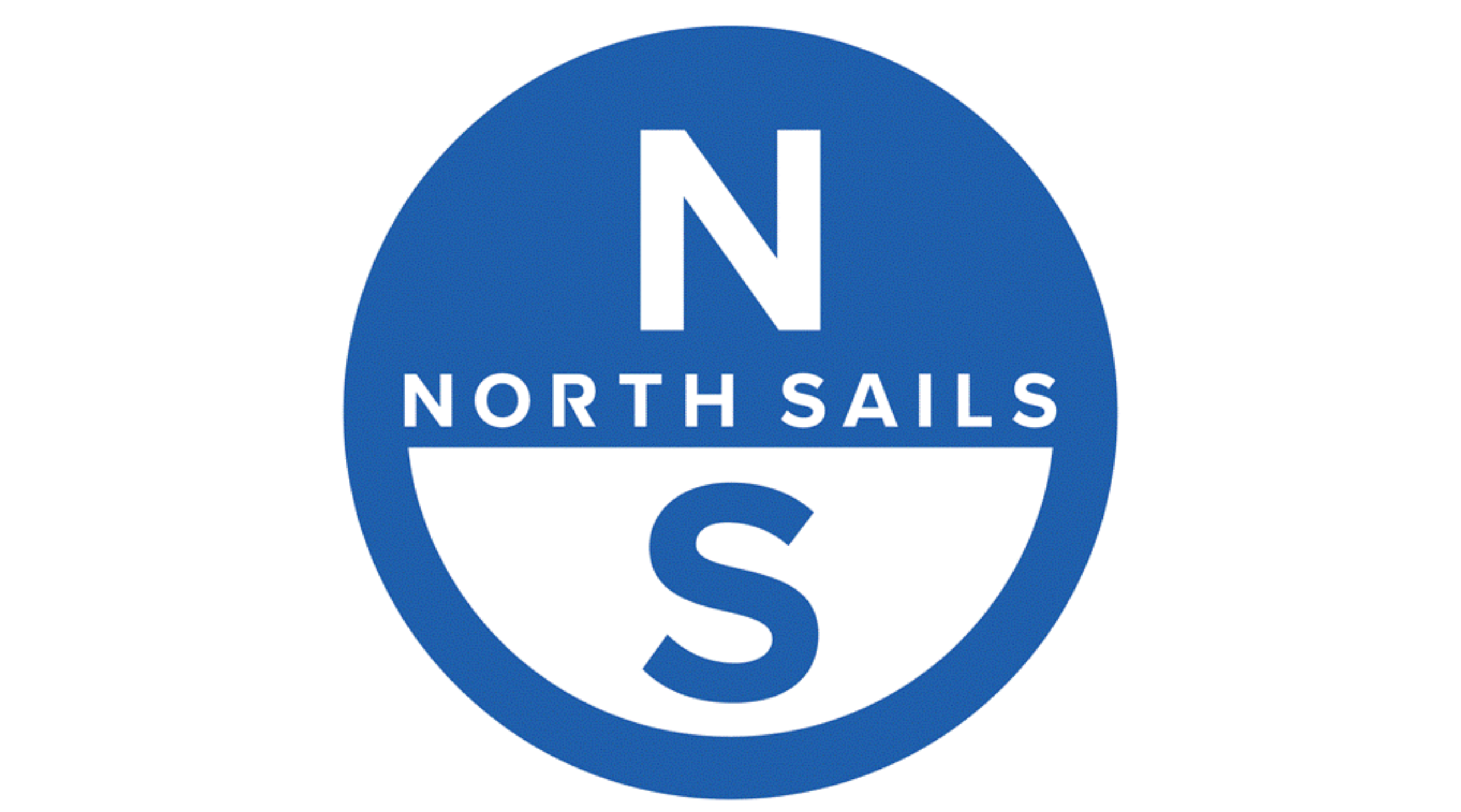 Logo of North Sails with NS letters in a blue circle.